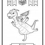 דף צביעה הדרקון סקווירט