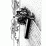 דף צביעה טרקטור חורש בשדה