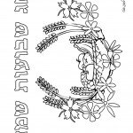 דף צביעה חג שבועות שמח