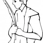 דף צביעה נער בחג הביכורים