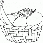 דף צביעה סלסילת פירות לחג השבועות