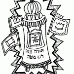 דף צביעה תורה ציווה לנו משה