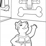 דף צביעה הצב מאט מול עצם הכלב