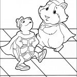 דף צביעה ריקוד הצב והשפן