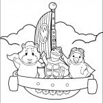 דף צביעה וונדר פטס באים לעזרה