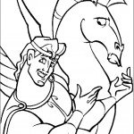 דף צביעה הרקולס וידידו הטוב פגסוס