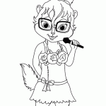 דף צביעה אלווין והצ'יפמאנקס 4 דף צביעה אלווין והצ'יפמאנקס 4