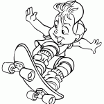 אלווין גולש על סקייטבורד אלווין גולש על סקייטבורד