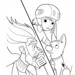 בולט עם פאני ואביה