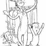 דף צביעה חתול תעלול 3