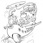 דף צביעה חתול תעלול 5