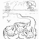 דף צביעה חתול תעלול 1