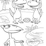 דף צביעה רכבת הדינוזאורים 71