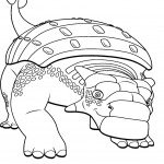 דף צביעה רכבת הדינוזאורים 70