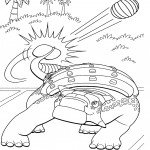 דף צביעה רכבת הדינוזאורים 1