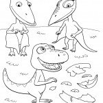 דף צביעה רכבת הדינוזאורים 65