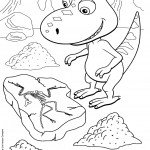 דף צביעה רכבת הדינוזאורים 63