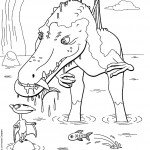 דף צביעה רכבת הדינוזאורים 62