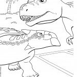 דף צביעה רכבת הדינוזאורים 58