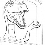 דף צביעה רכבת הדינוזאורים 54