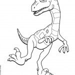 דף צביעה רכבת הדינוזאורים 53