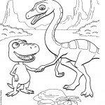 דף צביעה רכבת הדינוזאורים 52