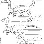 דף צביעה רכבת הדינוזאורים 53