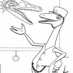 דף צביעה רכבת הדינוזאורים 52