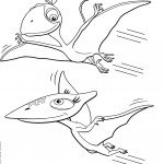 דף צביעה רכבת הדינוזאורים 48