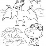 דף צביעה רכבת הדינוזאורים 47