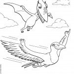 דף צביעה רכבת הדינוזאורים 46