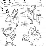 דף צביעה רכבת הדינוזאורים 39