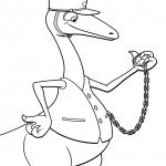 דף צביעה רכבת הדינוזאורים 29