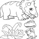 דף צביעה רכבת הדינוזאורים 24