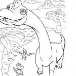 דף צביעה רכבת הדינוזאורים 23