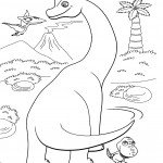 דף צביעה רכבת הדינוזאורים 22