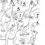 דף צביעה רכבת הדינוזאורים 20