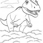 דף צביעה רכבת הדינוזאורים 19