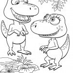 דף צביעה רכבת הדינוזאורים 18