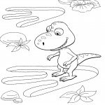 דף צביעה רכבת הדינוזאורים 17