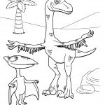 דף צביעה רכבת הדינוזאורים 13