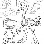 דף צביעה רכבת הדינוזאורים 12