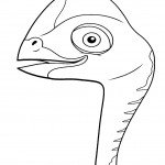 דף צביעה רכבת הדינוזאורים 11