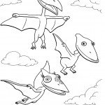 דף צביעה רכבת הדינוזאורים 9