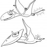 דף צביעה רכבת הדינוזאורים 8