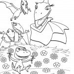 דף צביעה רכבת הדינוזאורים 6