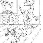 דף צביעה רכבת הדינוזאורים 3