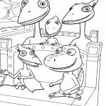 דף צביעה רכבת הדינוזאורים 2