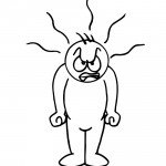 דף צביעה רגשות - זעם