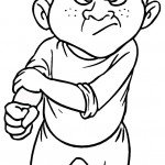 דף צביעה רגשות - כעס